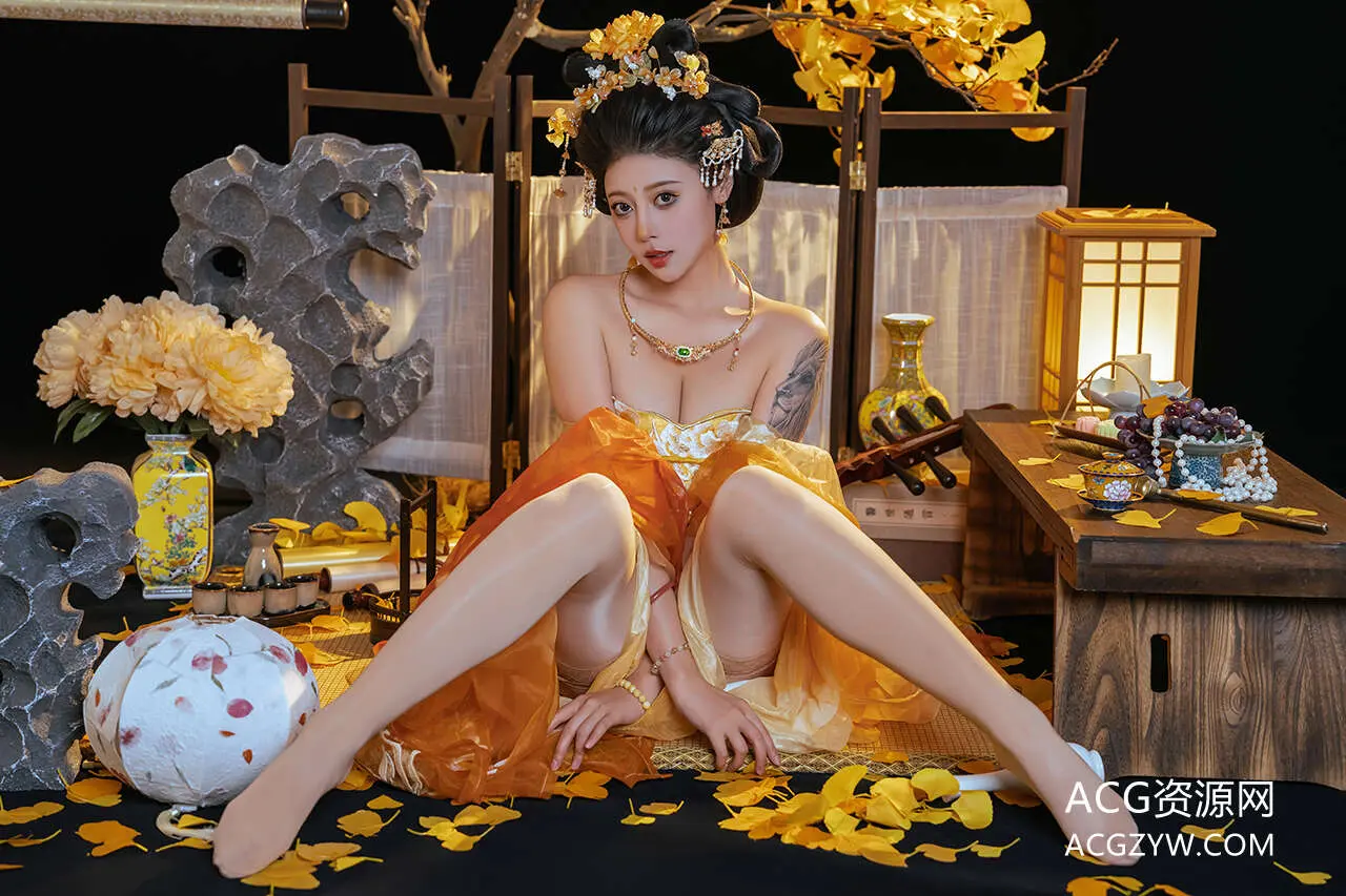 图片[1]-奈汐酱nice – 金笺寄月写真图-ACG资源网