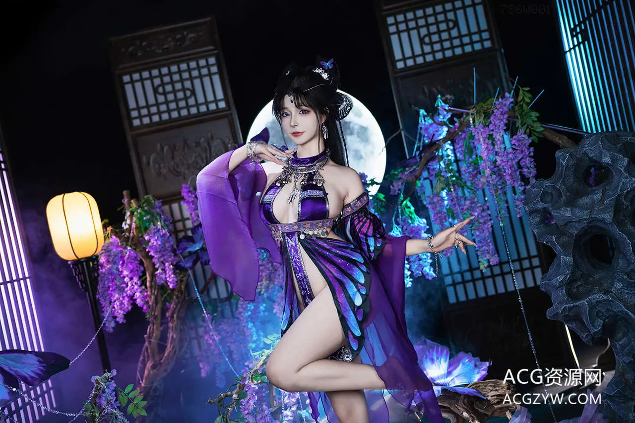 图片[1]-yuuhui玉汇 – 幻蝶写真图-ACG资源网