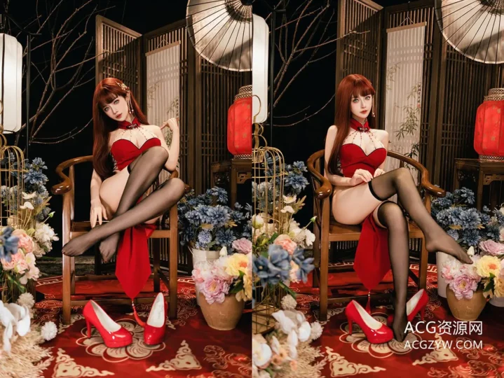 Shika小鹿鹿 大红写真图-ACG资源网