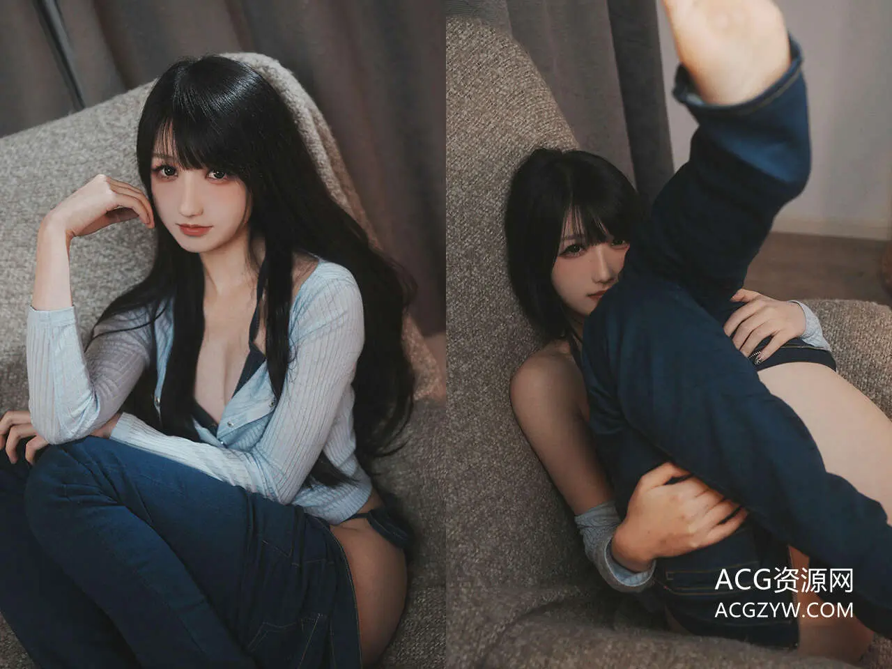 图片[1]-抖个姬灵 – 连衣裙比基尼写真图-ACG资源网