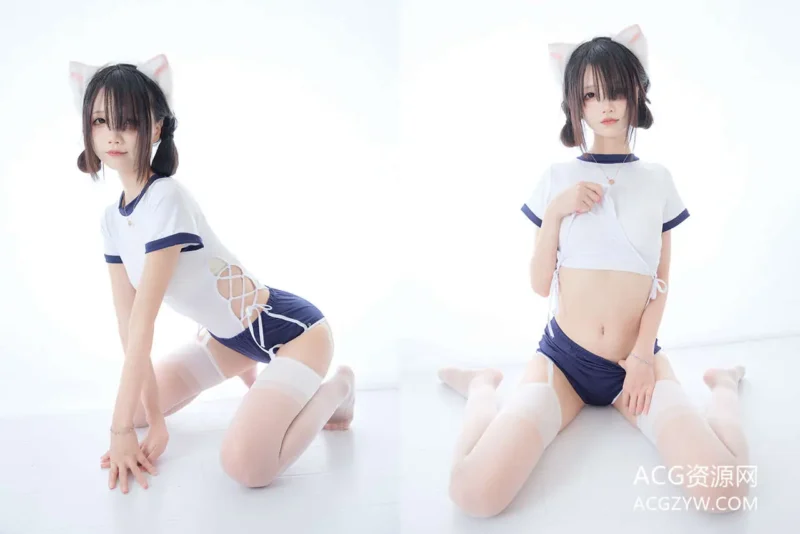 五更百鬼 舰长 体操服 猫耳写真图-ACG资源网