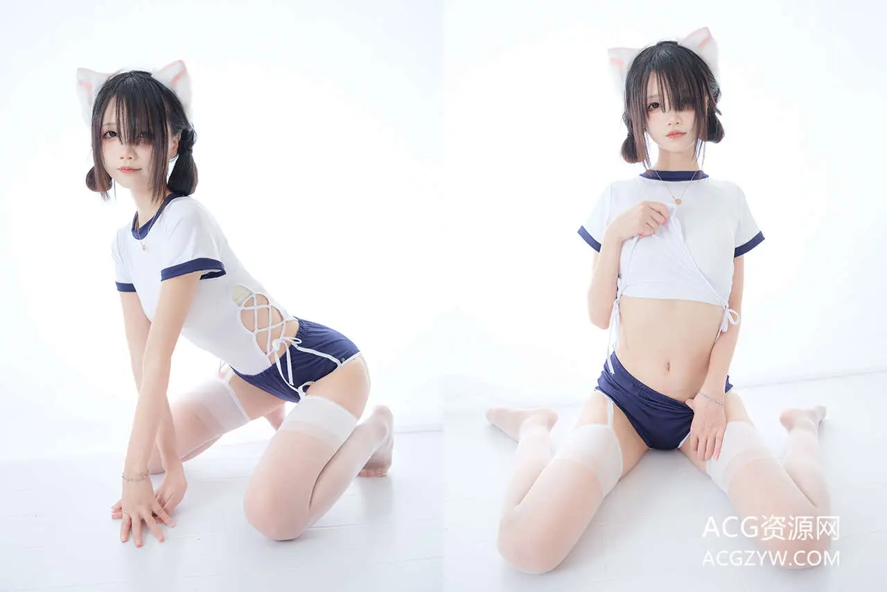 图片[1]-五更百鬼 舰长 体操服 猫耳写真图-ACG资源网