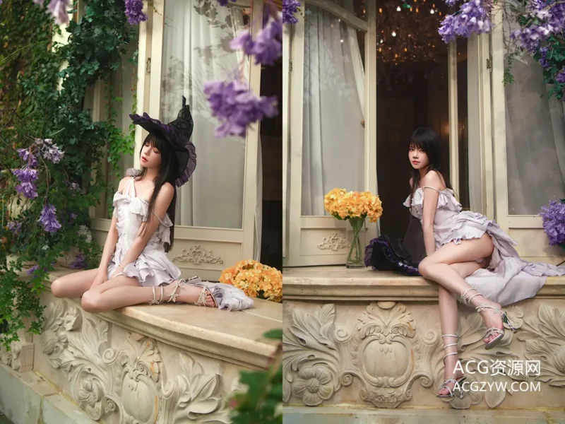 桜桃喵 花园写真图-ACG资源网